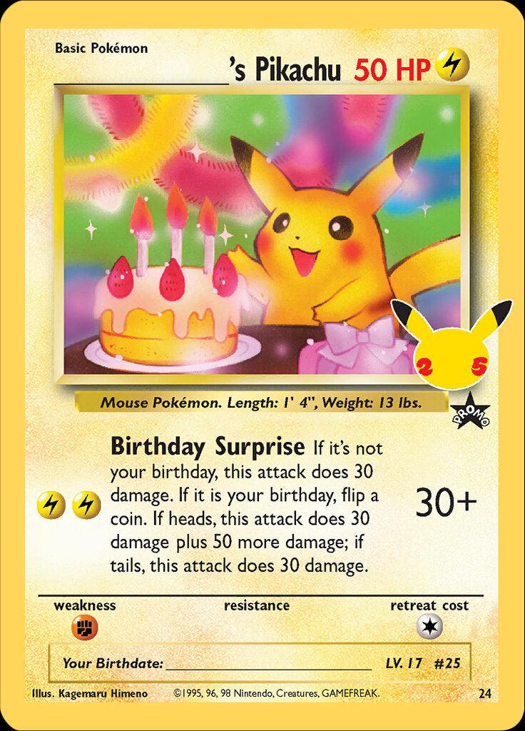 _____'s Pikachu (24) [Celebrations: 25th Anniversary - Classic Collection] - Doe's Cards