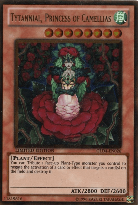 Tytannial, Princess of Camellias [GLD4-EN026] Gold Rare - Doe's Cards