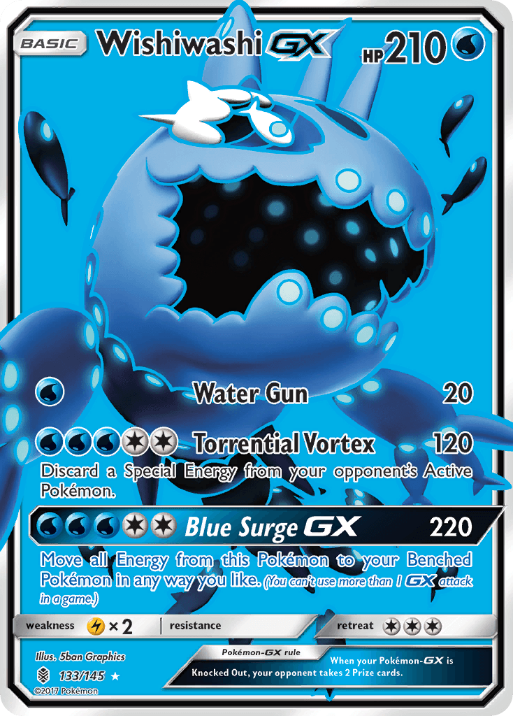 Wishiwashi GX (133/145) [Sun & Moon: Guardians Rising] - Doe's Cards