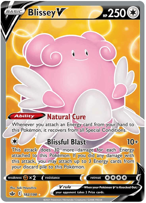 Blissey V (182/198) [Sword & Shield: Chilling Reign] - Doe's Cards