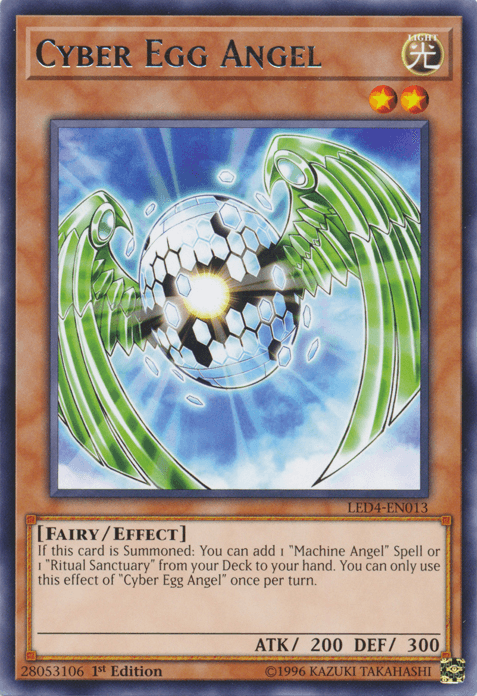 Cyber Egg Angel [LED4-EN013] Rare - Doe's Cards