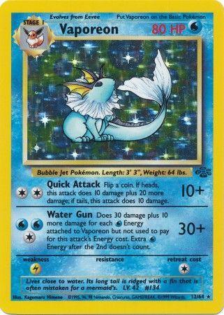 Vaporeon (12/64) [Jungle Unlimited] - Doe's Cards