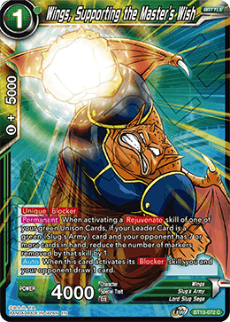 Wings, Supporting the Master's Wish (Common) (BT13-072) [Supreme Rivalry] - Doe's Cards