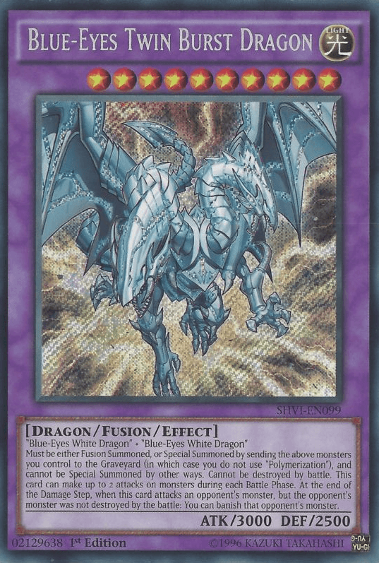 Blue-Eyes Twin Burst Dragon [SHVI-EN099] Secret Rare - Doe's Cards