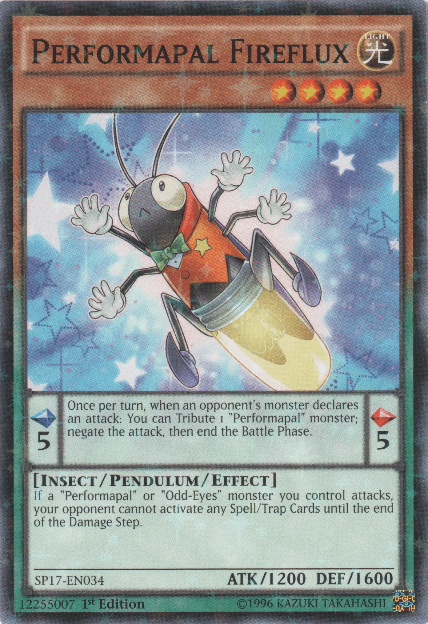 Performapal Fireflux [SP17-EN034] Starfoil Rare - Doe's Cards