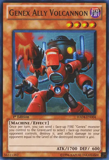 Genex Ally Volcannon [HA04-EN004] Super Rare - Doe's Cards