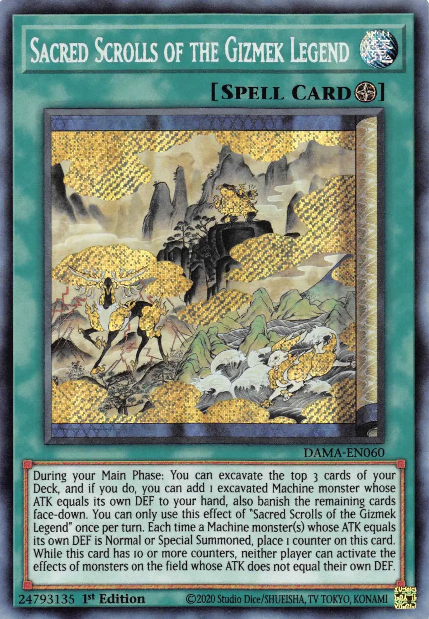 Sacred Scrolls of the Gizmek Legend [DAMA-EN060] Secret Rare - Doe's Cards