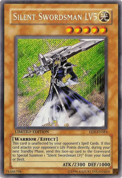 Silent Swordsman LV5 [EEN-ENSE4] Secret Rare - Doe's Cards