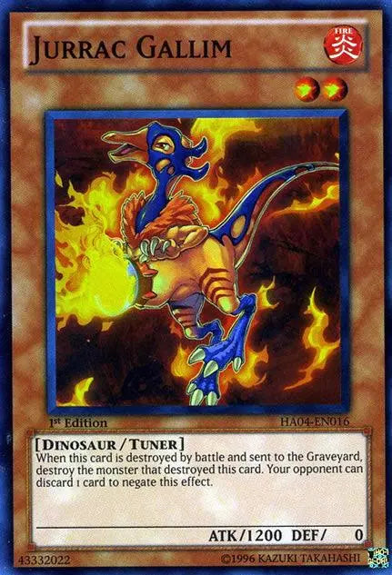 Jurrac Gallim [HA04-EN016] Super Rare - Doe's Cards