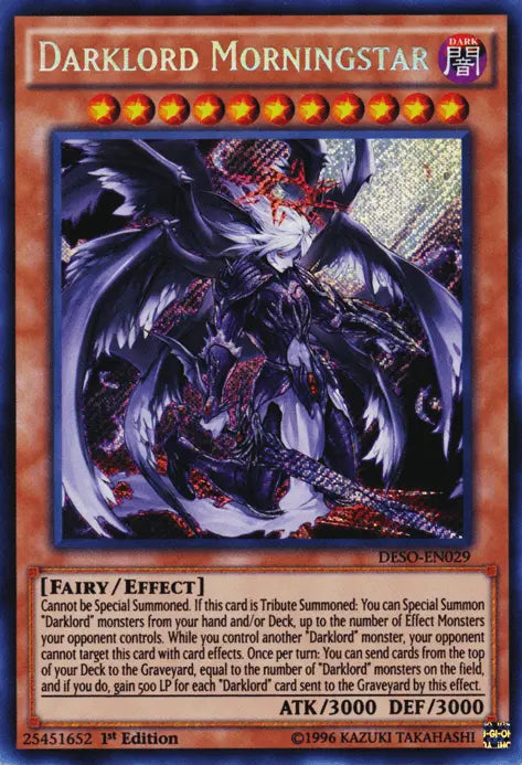 Darklord Morningstar [DESO-EN029] Secret Rare - Doe's Cards