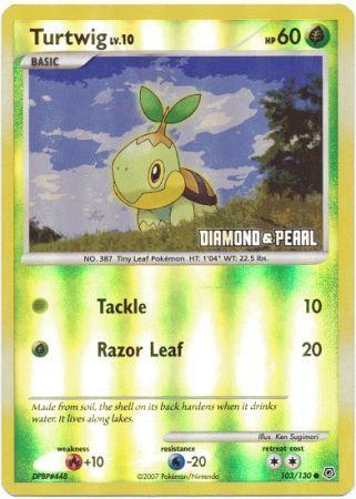 Turtwig (103/130) [Burger King Promos: 2008 Collection] - Doe's Cards