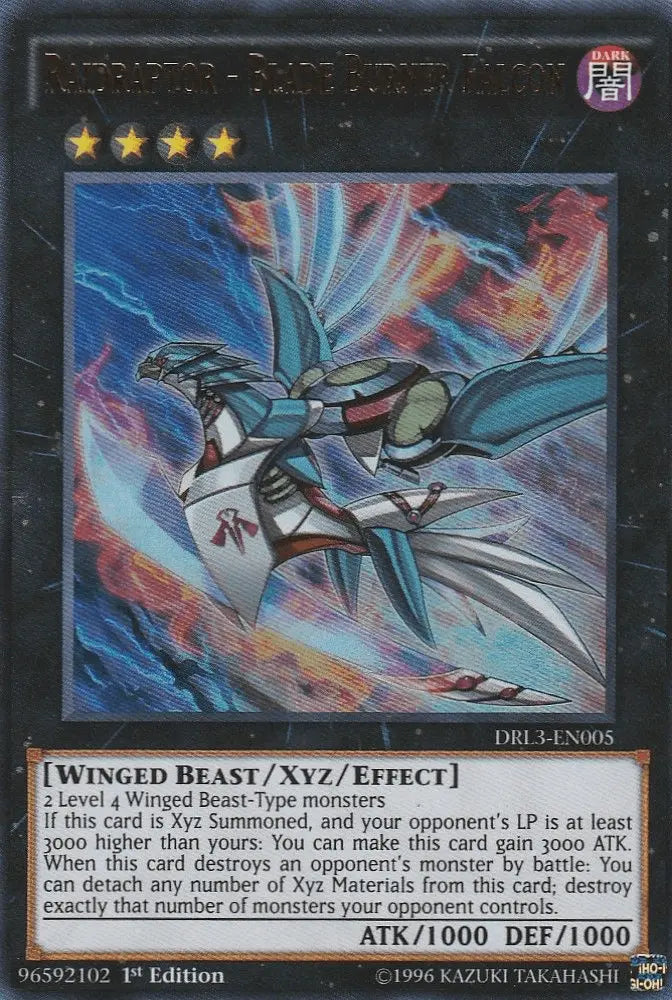 Raidraptor - Blade Burner Falcon [DRL3-EN005] Ultra Rare - Doe's Cards