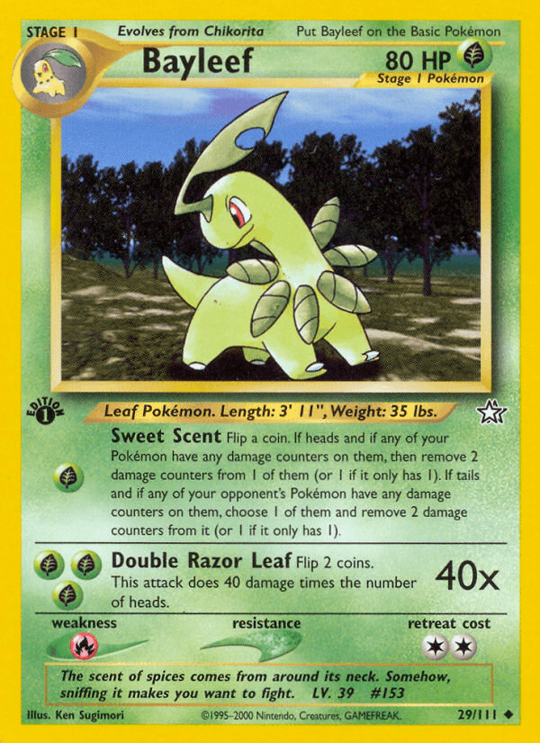 Bayleef (29/111) [Neo Genesis 1st Edition] - Doe's Cards