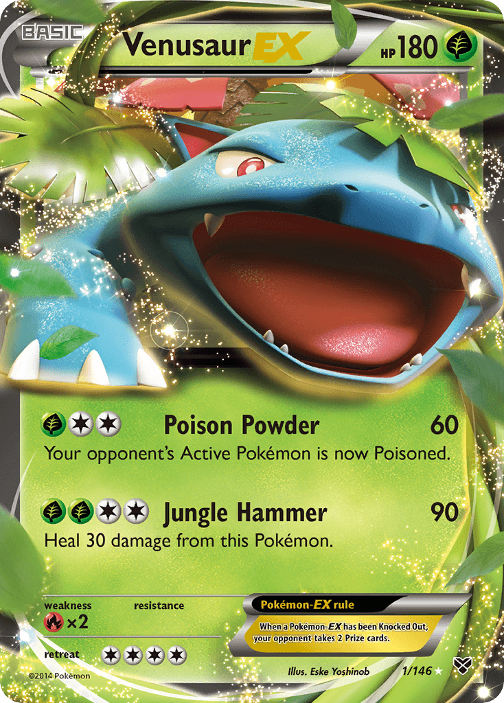 Venusaur EX (1/146) [XY: Base Set] - Doe's Cards