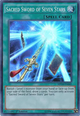 Sacred Sword of Seven Stars [MP14-EN042] Super Rare - Doe's Cards