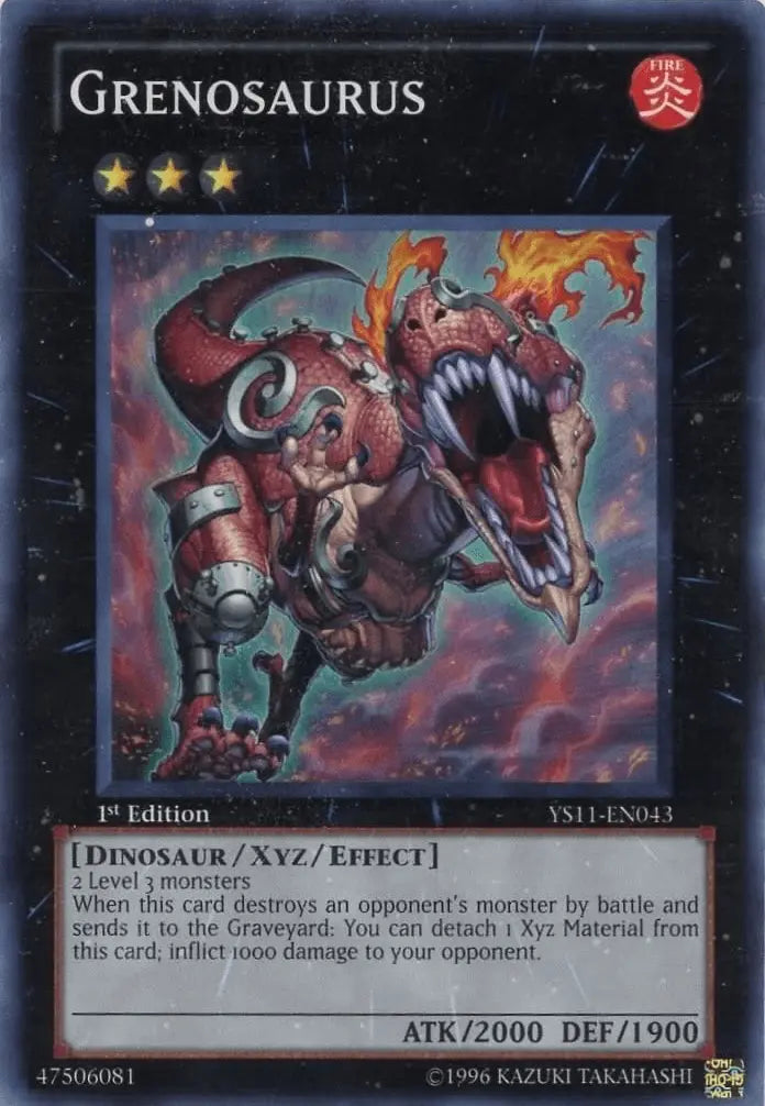 Grenosaurus [YS11-EN043] Super Rare - Doe's Cards
