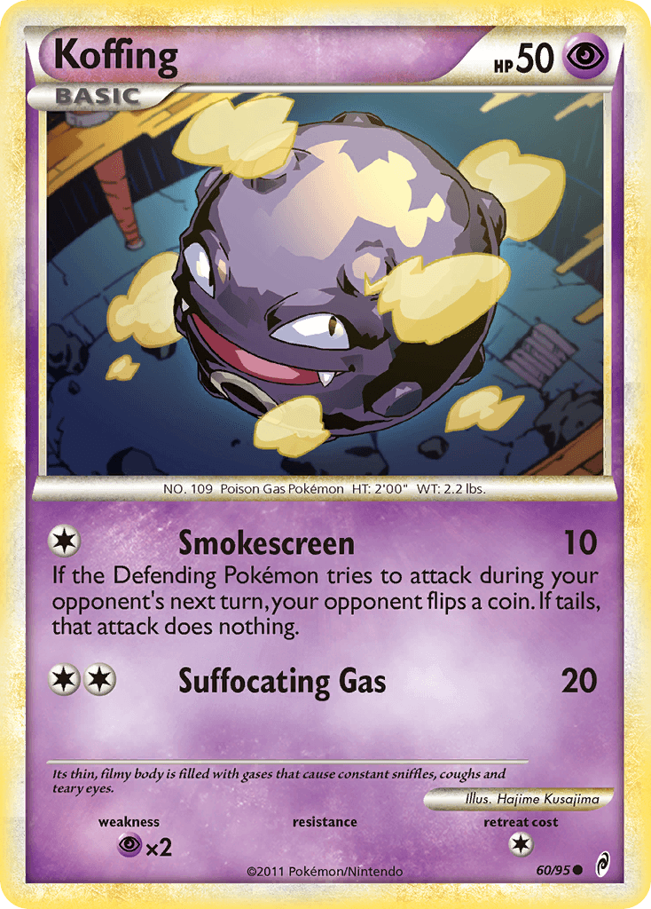 Koffing (60/95) [HeartGold & SoulSilver: Call of Legends] - Doe's Cards