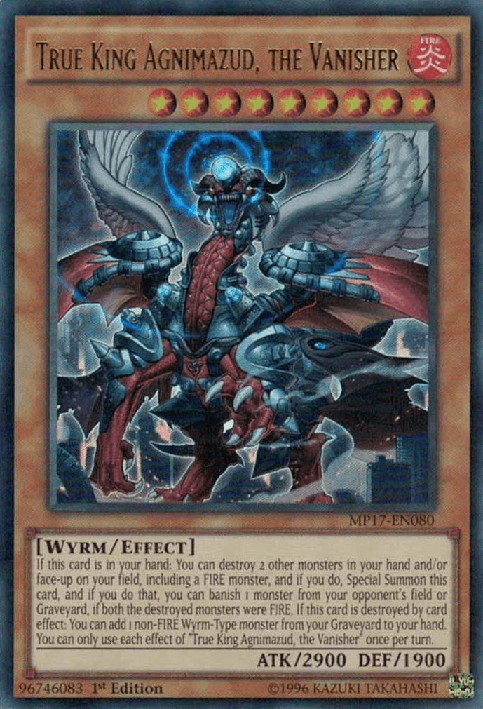 True King Agnimazud, the Vanisher [MP17-EN080] Ultra Rare - Doe's Cards