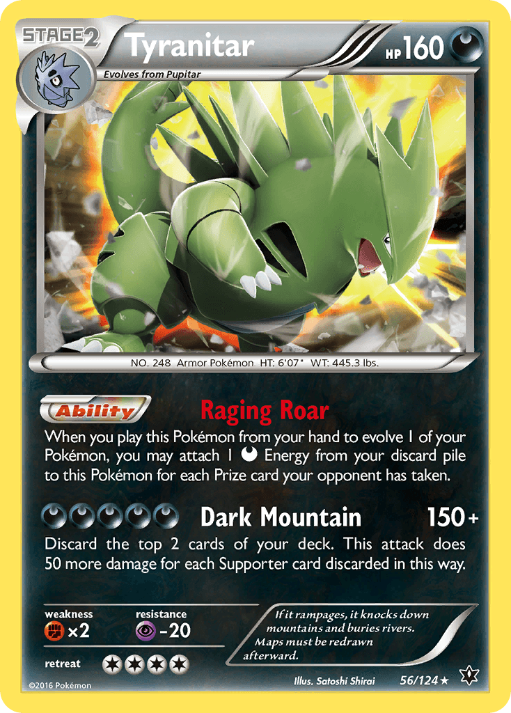 Tyranitar (56/124) [XY: Fates Collide] - Doe's Cards