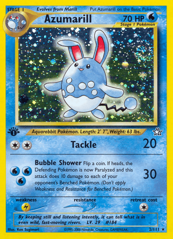 Azumarill (2/111) [Neo Genesis 1st Edition] - Doe's Cards