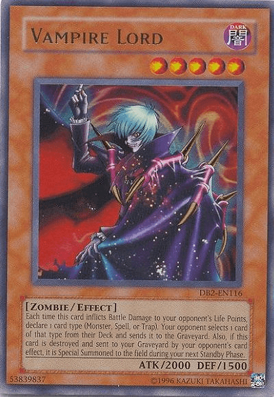 Vampire Lord [DB2-EN116] Ultra Rare - Doe's Cards