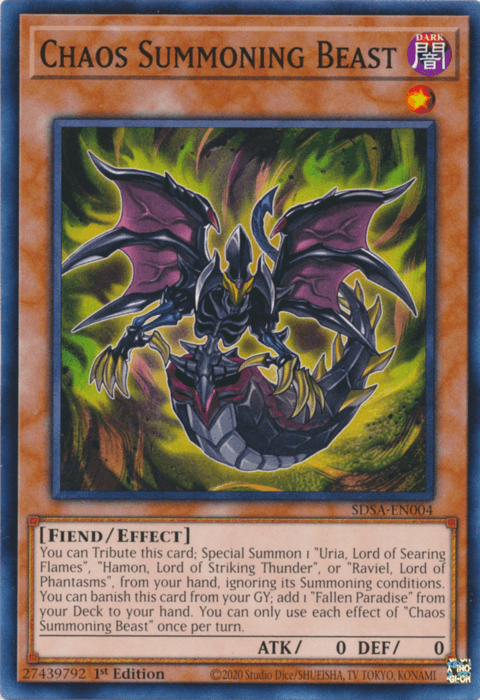 Chaos Summoning Beast [SDSA-EN004] Common - Doe's Cards