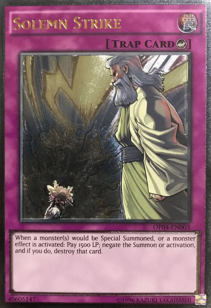 Solemn Strike [OP04-EN003] Ultimate Rare - Doe's Cards