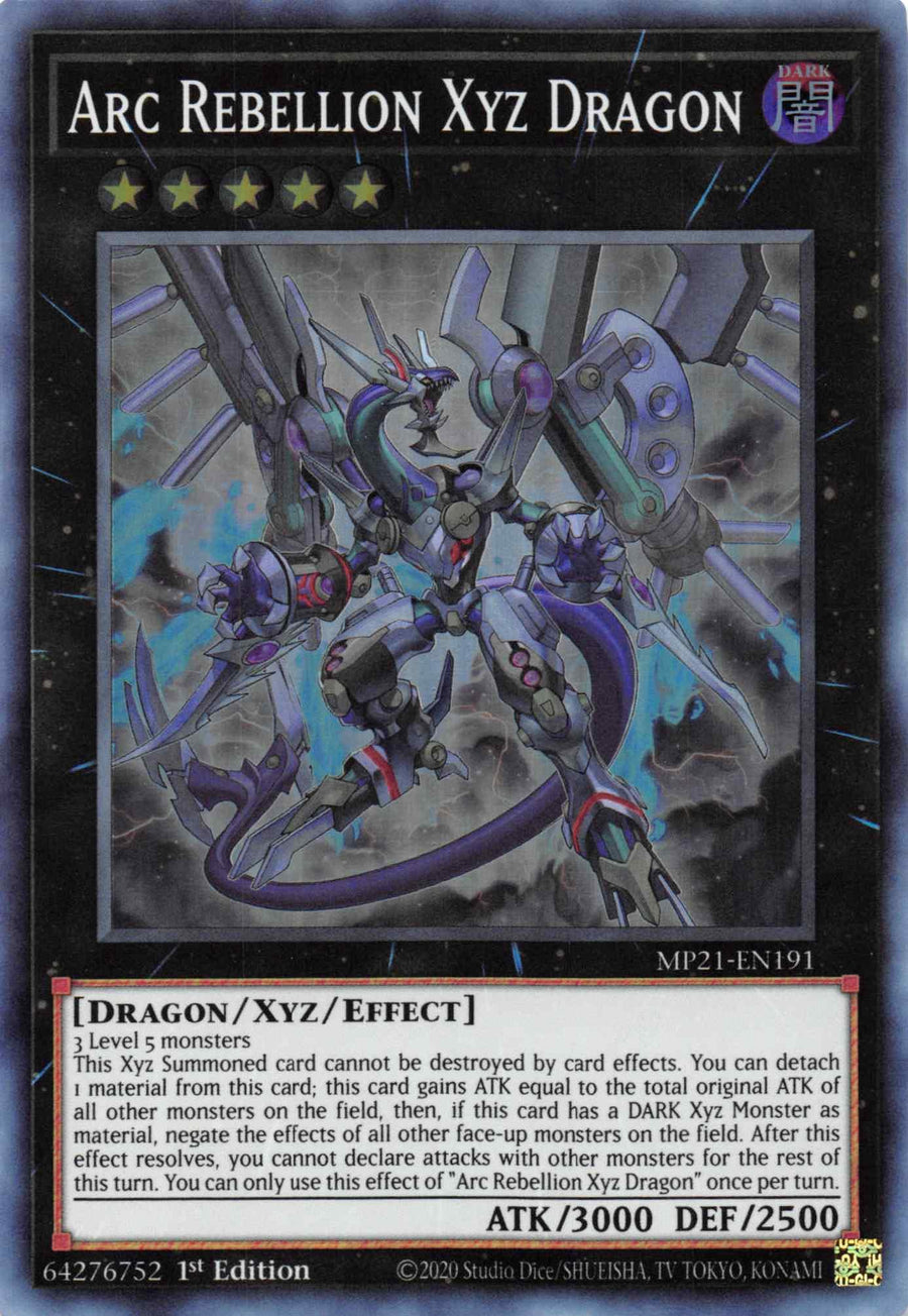 Arc Rebellion Xyz Dragon [MP21-EN191] Super Rare - Doe's Cards