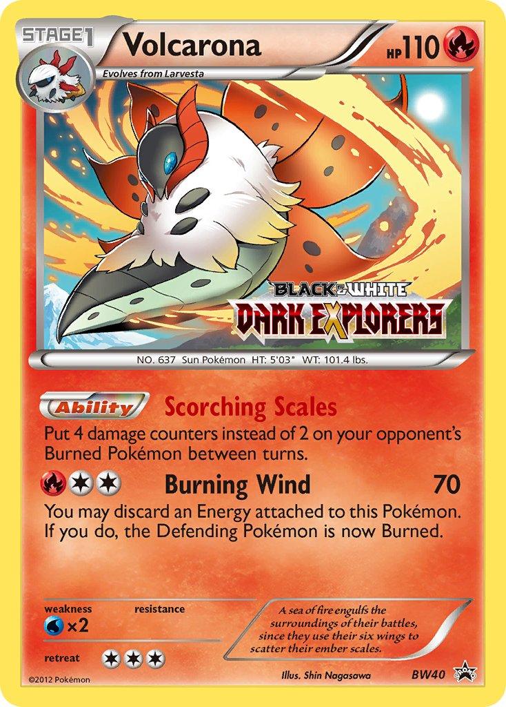 Volcarona (BW40) (Staff Prerelease Promo) [Black & White: Black Star Promos] - Doe's Cards