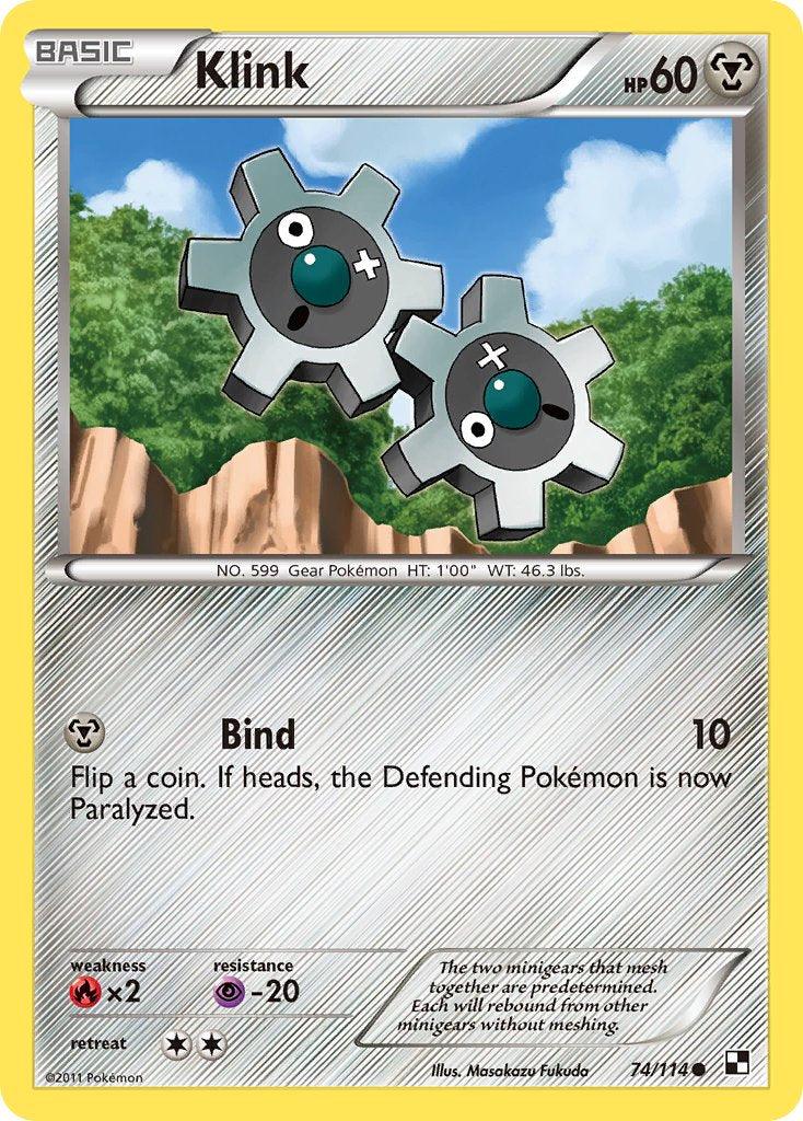 Klink (74/114) (Cracked Ice Holo) (Blister Exclusive) [Black & White: Base Set] - Doe's Cards