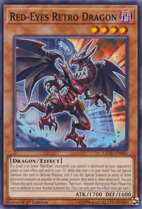 Red-Eyes Retro Dragon [LEDU-EN005] Common - Doe's Cards