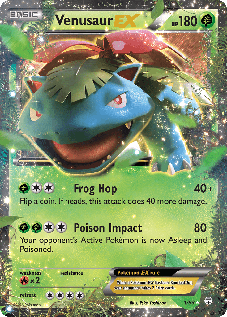 Venusaur EX (1/83) [XY: Generations] - Doe's Cards