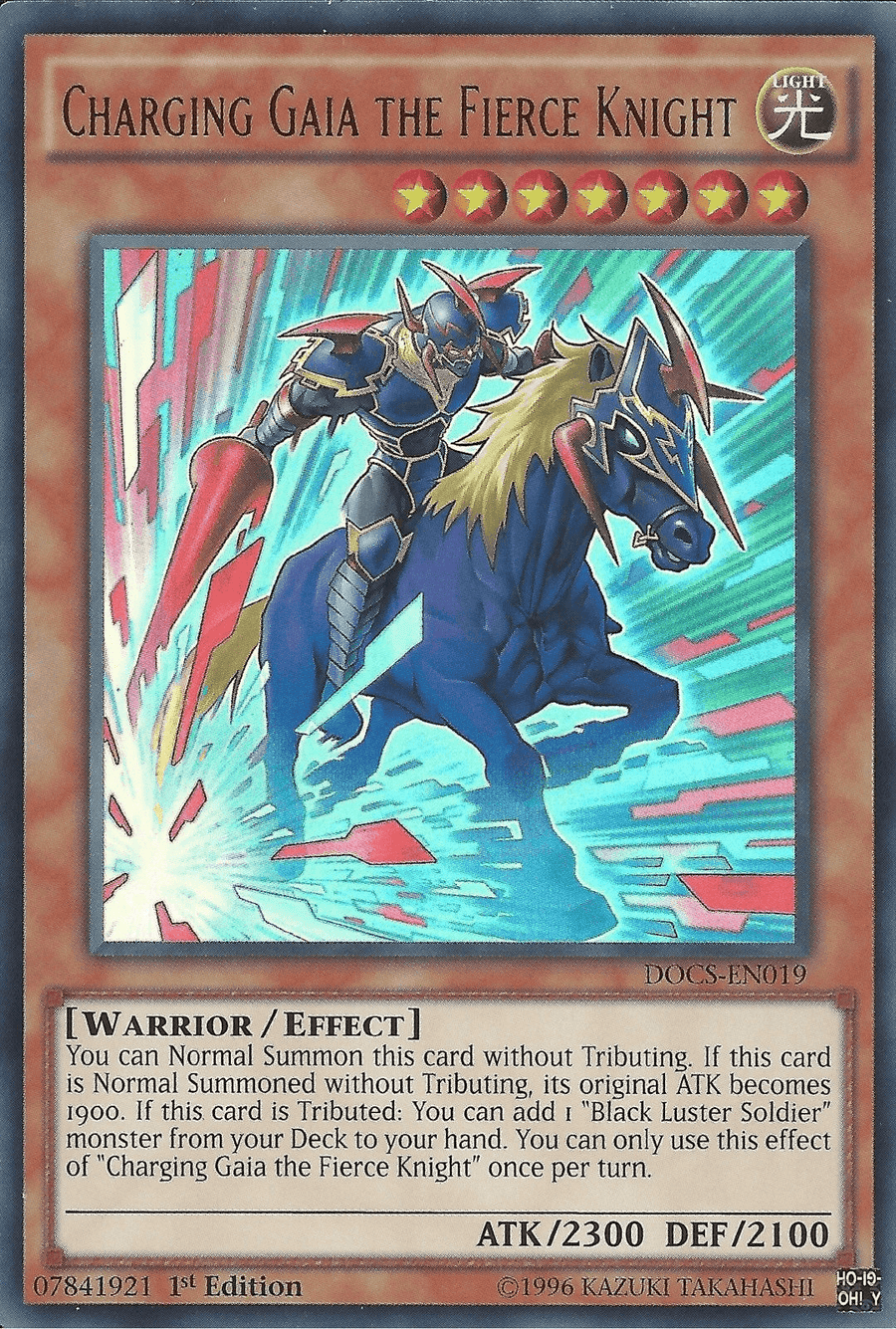 Charging Gaia the Fierce Knight [DOCS-EN019] Ultra Rare - Doe's Cards