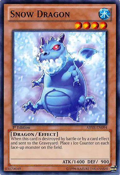 Snow Dragon [ABYR-EN094] Common - Doe's Cards
