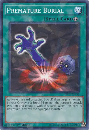 Premature Burial [BP03-EN136] Shatterfoil Rare - Doe's Cards