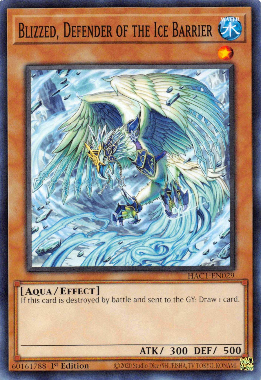 Blizzed, Defender of the Ice Barrier [HAC1-EN029] Common - Doe's Cards