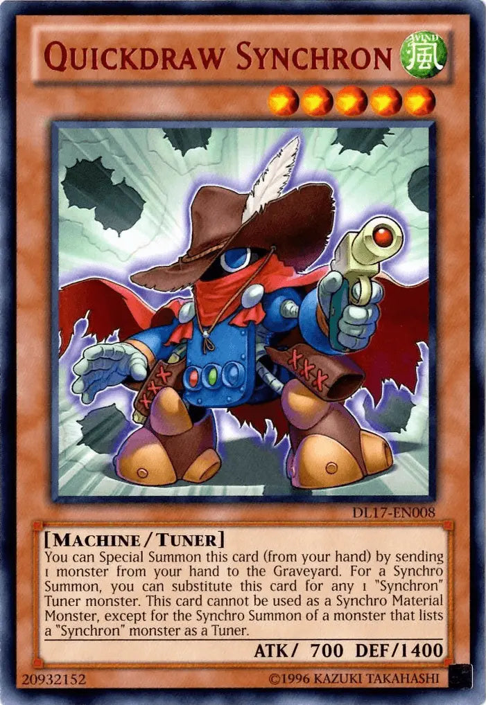 Quickdraw Synchron (Red) [DL17-EN008] Rare - Doe's Cards