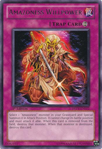 Amazoness Willpower [DREV-EN072] Rare - Doe's Cards