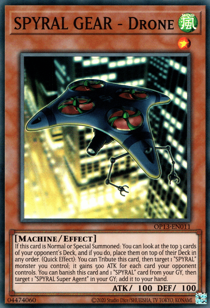 SPYRAL GEAR - Drone [OP13-EN011] Super Rare - Doe's Cards