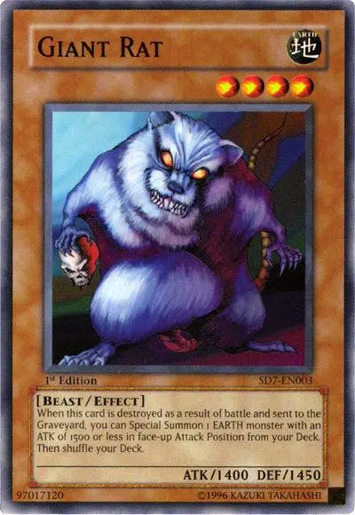 Giant Rat [SD7-EN003] Common - Doe's Cards