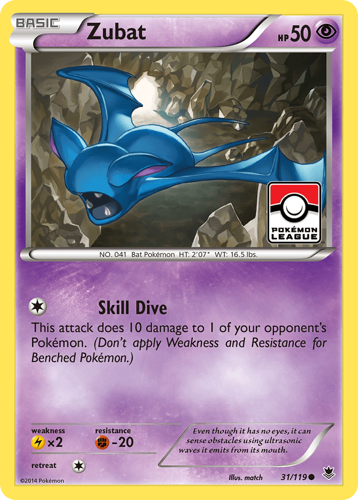 Zubat (31/119) [XY: Phantom Forces] - Doe's Cards