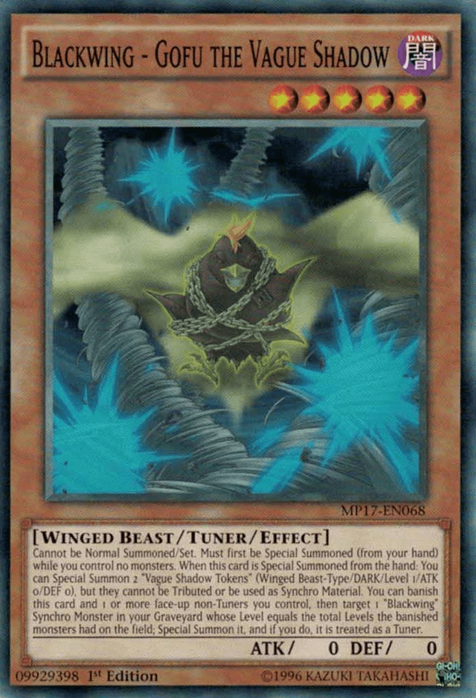 Blackwing - Gofu the Vague Shadow [MP17-EN068] Common - Doe's Cards