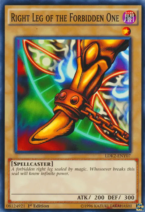 Right Leg of the Forbidden One [LDK2-ENY07] Common - Doe's Cards
