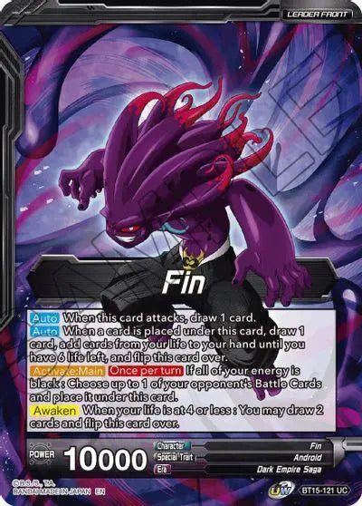 Fin // Fin, Apocalyptic Absorption (BT15-121) [Saiyan Showdown] - Doe's Cards
