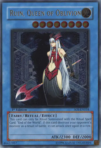 Ruin, Queen of Oblivion (UTR) [SOI-EN034] Ultimate Rare - Doe's Cards