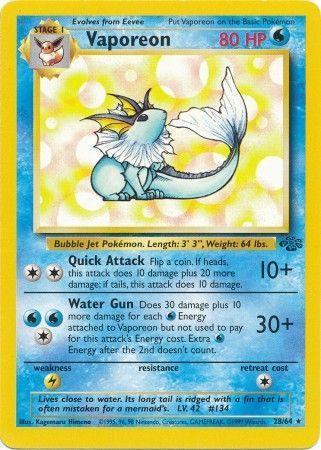 Vaporeon (28/64) [Jungle Unlimited] - Doe's Cards