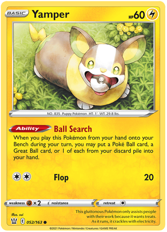 Yamper (052/163) [Sword & Shield: Battle Styles] - Doe's Cards