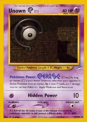 Unown [C] (57/105) [Neo Destiny Unlimited] - Doe's Cards