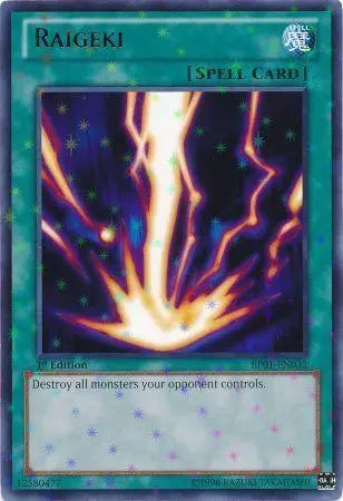 Raigeki [BP01-EN032] Starfoil Rare - Doe's Cards