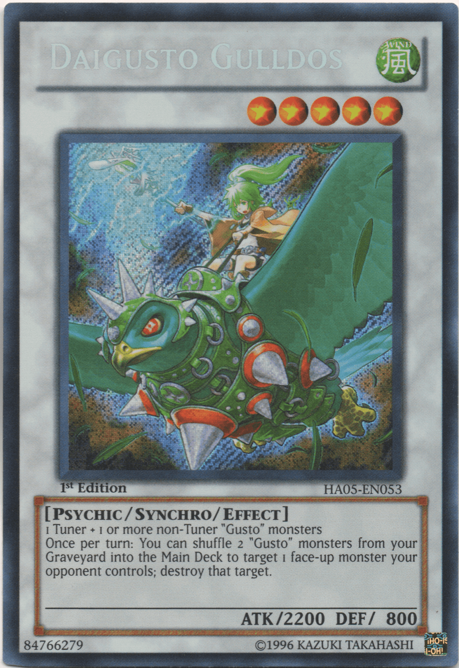 Daigusto Gulldos [HA05-EN053] Secret Rare - Doe's Cards